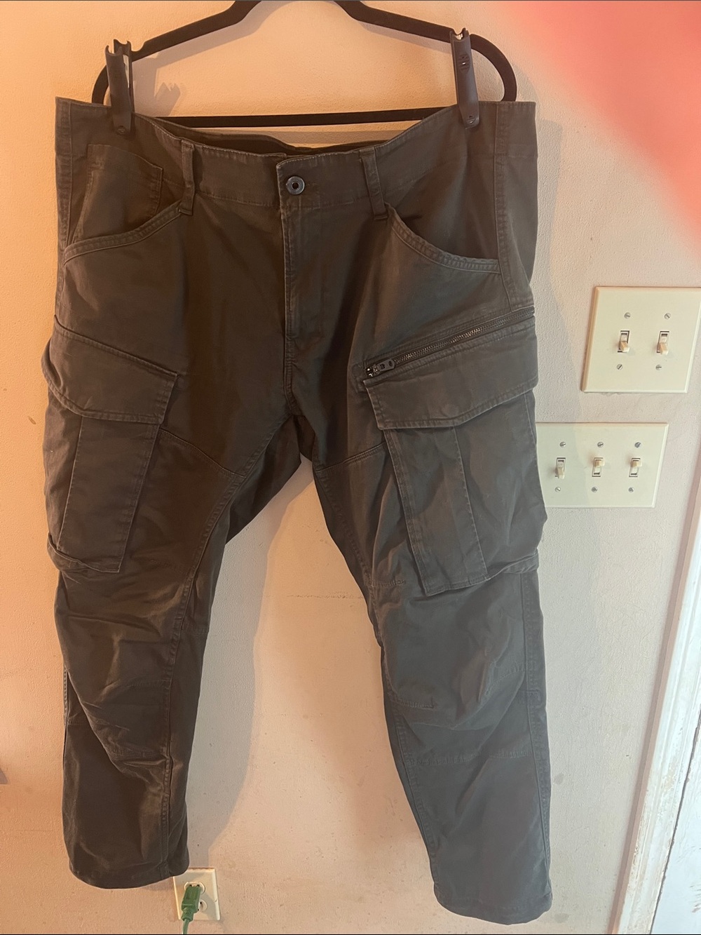 G-STAR ROVIC ZIP 3D REGULAR TAPERED CARGO PANTS 40X32